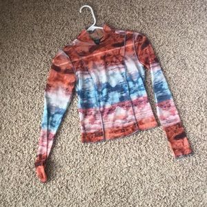 mesh long sleeve top